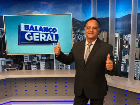 Mauro Tramonte, hoje na disputa pela Prefeitura de Belo Horizonte, apresentou o Balanço Geral MG, da Record TV, por 16 anos - Divulgação