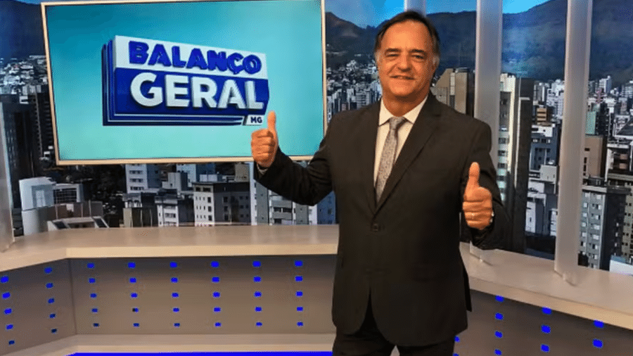 Mauro Tramonte, hoje na disputa pela Prefeitura de Belo Horizonte, apresentou o Balanço Geral MG, da Record TV, por 16 anos - Divulgação