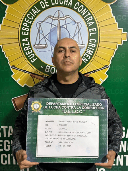 Major Soliz foi preso pela polícia boliviana - Divulgação/Policía Boliviana