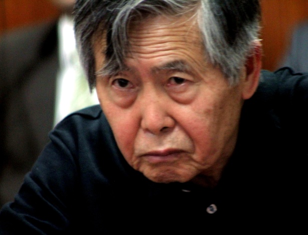 Ex-presidente peruano Alberto Fujimori, em foto de 2013, perante a Justiça - Luis Camacho/Xinhua