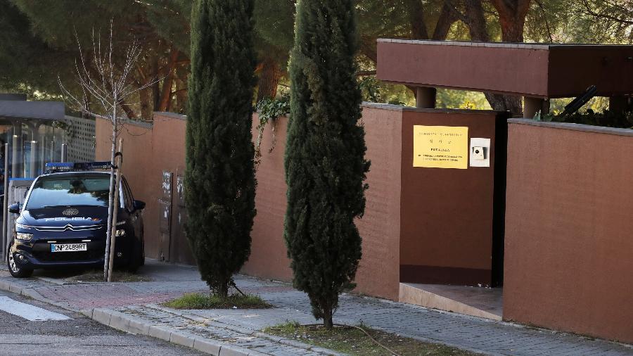 28.fev.2019 - Embaixada da Coreia do Norte em Madri, na Espanha - Sergio Perez/Reuters