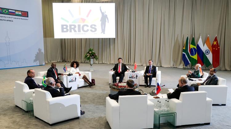 Reunião da cúpula dos Brics na África do Sul, em 2018 - Getty Images - Getty Images