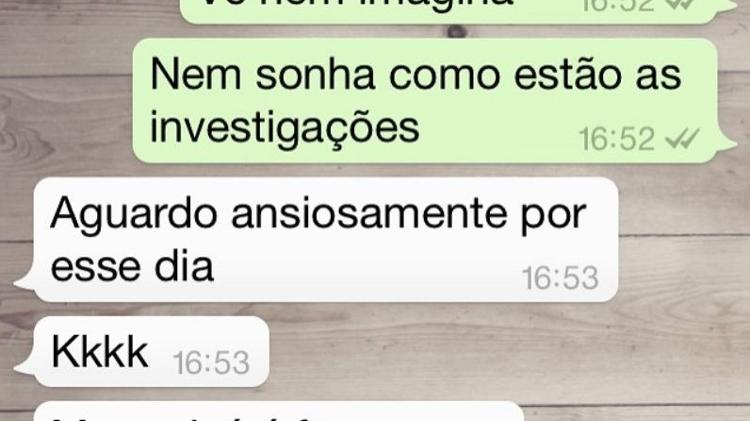 Bruna desdenhava que pudesse ser investigada pela Polícia Civil - Reprodução - Reprodução