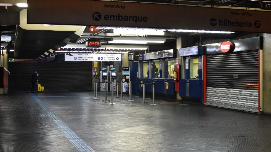 Estação Tucuruvi durante greve do Metrô em São Paulo - ROBERTO CASIMIRO/FOTOARENA/FOTOARENA/ESTADÃO CONTEÚDO