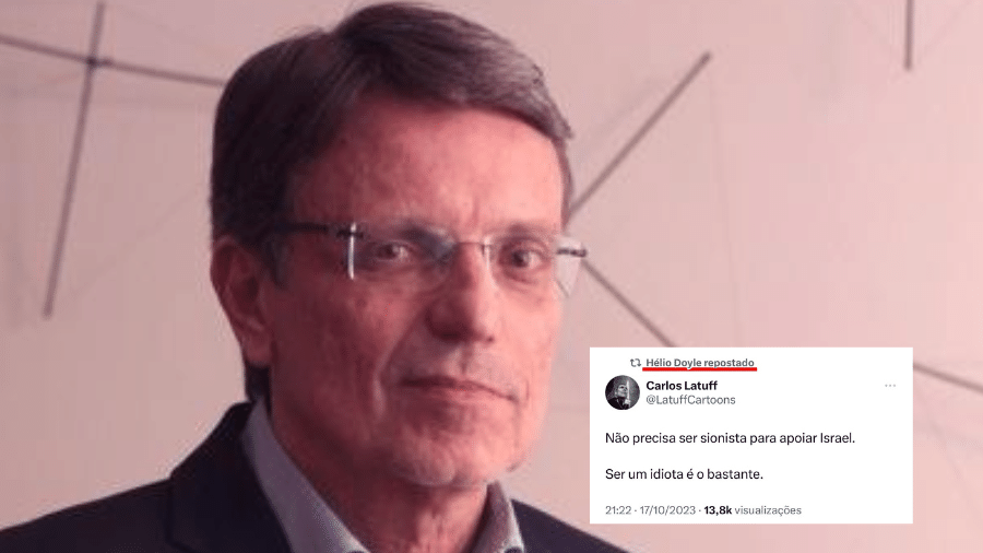 Presidente da EBC (Empresa Brasil de Comunicação), Hélio Doyle, repostou a publicação no X