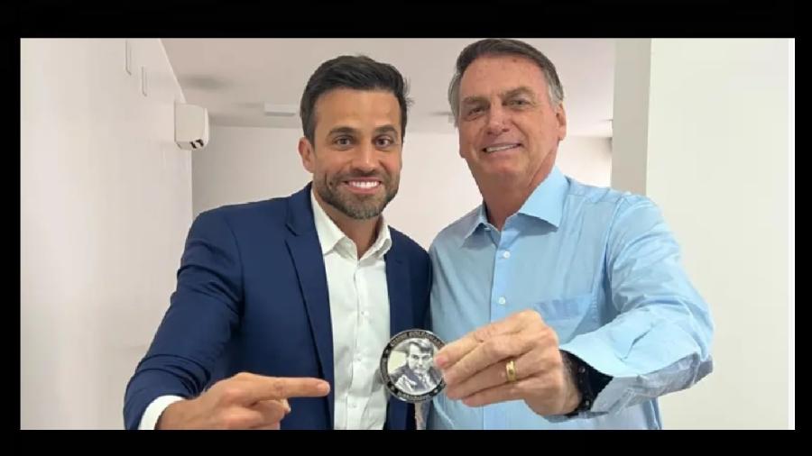 Pablo Marçal com Jair Bolsonaro