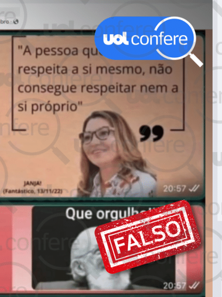 05.nov.2024 - Janja não disse frase redundante sobre respeito em entrevista ao Fantástico