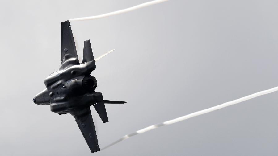 Caça F-35 Lightning II, da Lockheed Martin - Adrian Dennis/AFP Photo