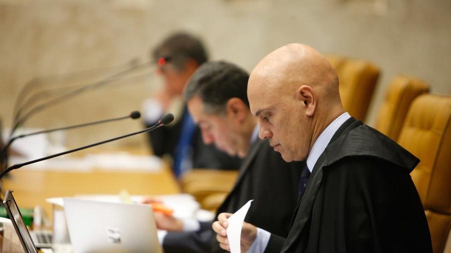 O ministro Alexandre de Moraes, do STF, determinou a retirada de reportagem do ar - Rosinei Coutinho/SCO/STF