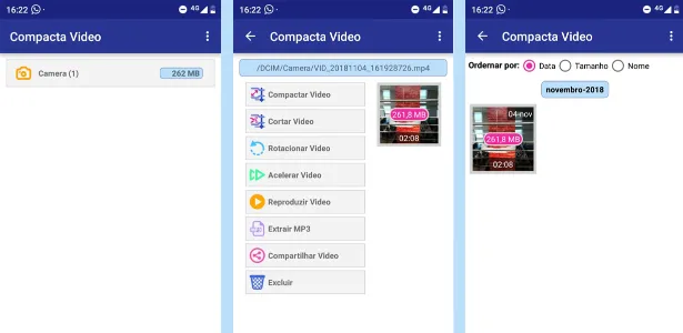Compressão de vídeo no Android - Reprodução - Reprodução