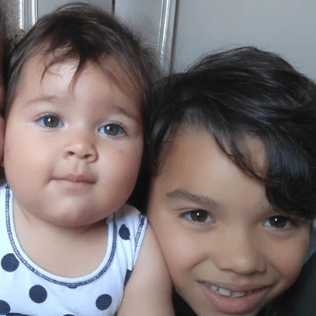 Maria Eloísa e Miguel, mortos após desabamento de casa em Mauá (SP) - Reprodução/Facebook