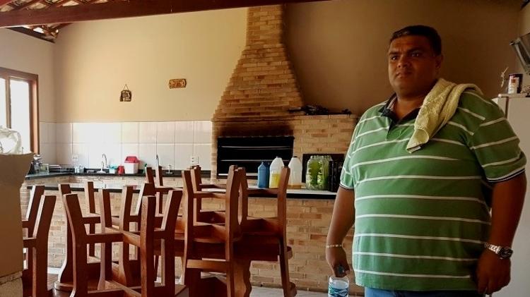 Anderson Lacerda Pereira, procurado por tráfico, em seu sítio em Arujá (SP) - Divulgação/SSP-SP - Divulgação/SSP-SP