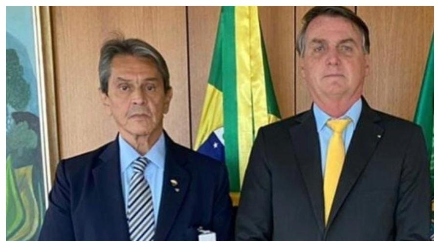 Roberto Jefferson ao lado de Jair Bolsonaro em foto compartilhada no Instagram pelo presidente de honra do PTB - Reprodução: Instagram