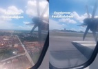 Vídeo: Avião faz desvio de rota e pousa em Maceió após falha em motor - @evandro_n_silva/Reprodução de vídeo/Instagram