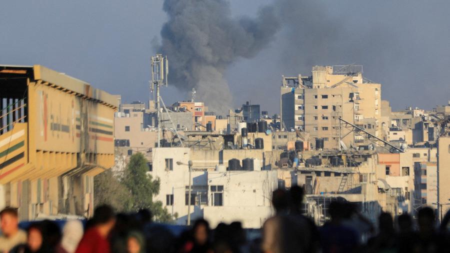 07.jul.24 - Ataque israelense na Cidade de Gaza - Dawoud Abu Alkas/REUTERS