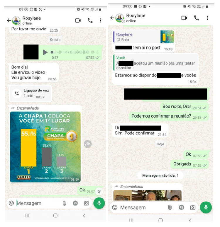 Pesquisa é enviada por whatsapp