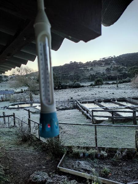 Temperatura negativa em Urubici 