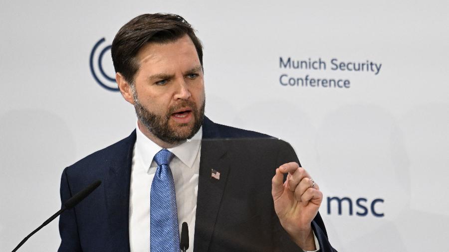 O vice-presidente dos EUA, JD Vance - Thomas Kienzle/AFP 14.fev.2025