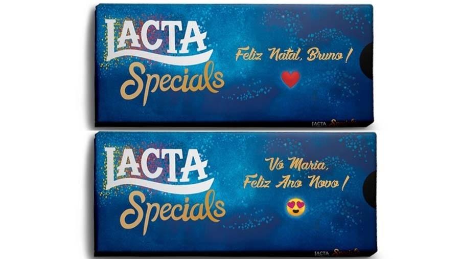 Lacta lança embalagens personalizadas de chocolate para as festas de fim de ano - Divulgação