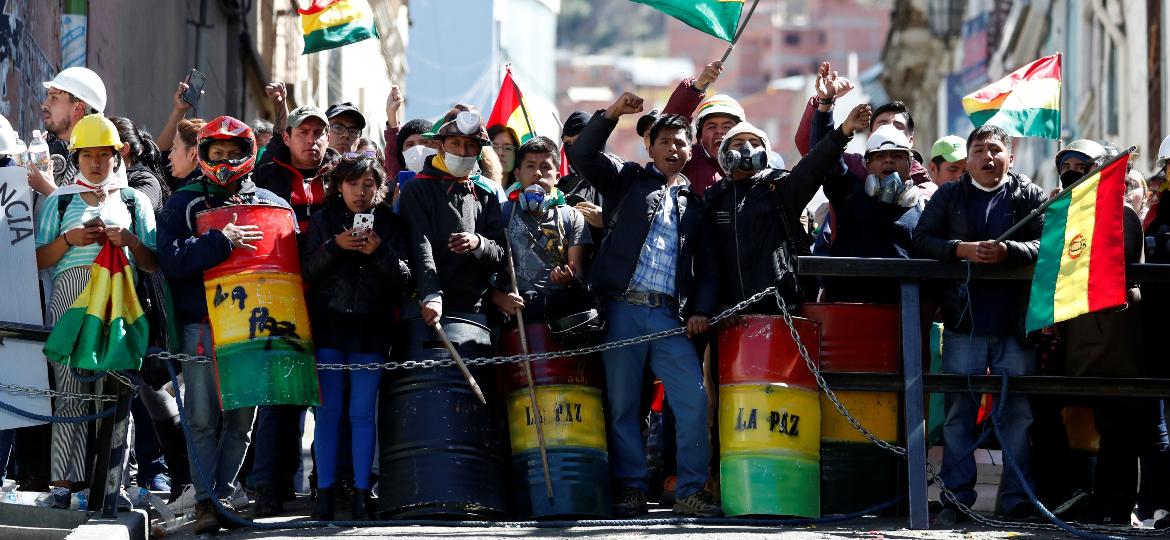 Bolívia vive onda de protestos  - REUTERS/Carlos Garcia 