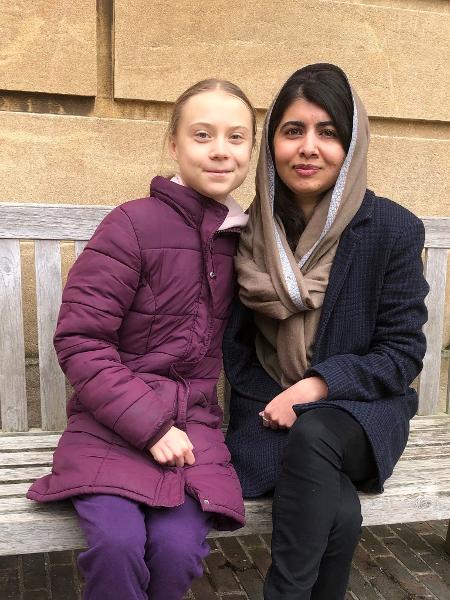 Greta Thunberg se encontra com Malala Yousafzai em Oxford - Reprodução