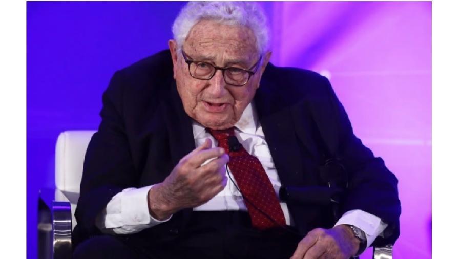 Henry Kissinger, o lendário, escreveu um artigo em 2014 em que defende a plena autonomia da Ucrânia, mas fora da Otan - AFP