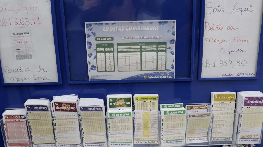 Cartões de apostas em casa lotérica em Campinas (SP) - Arquivo - Denny Cesare/CÓDIGO19/Estadão Conteúdo