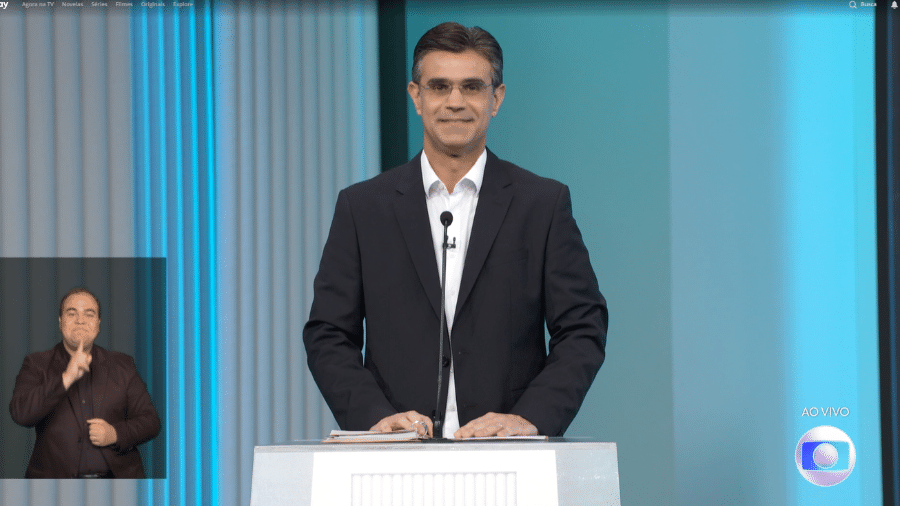 O governador Rodrigo Garcia (PSDB) era candidato à reeleição ao governo de São Paulo - Reprodução/TV Globo
