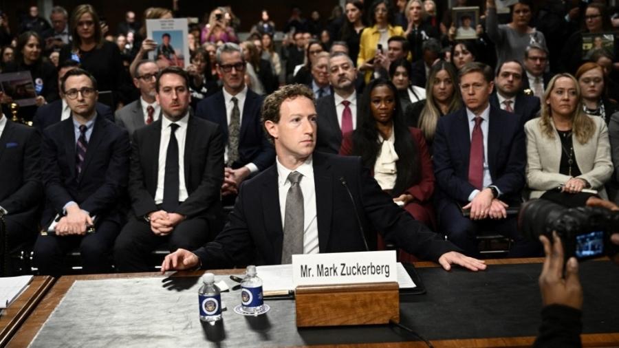 Mark Zuckerberg, CEO da Meta, empresa dona do Facebook, em imagem de arquivo