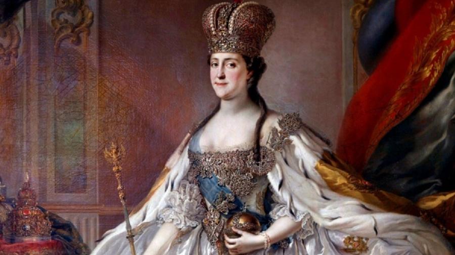 Catarina 2ª foi czarina da Rússia entre 1762 e 1796 - Reprodução