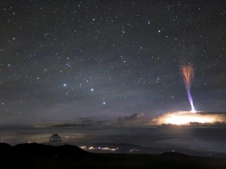 Jatos azuis: fenômeno raro na atmosfera é registrado por estação espacial