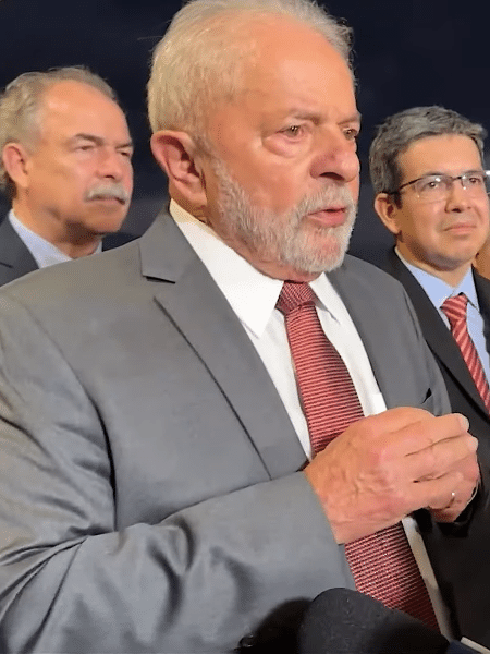 O presidente eleito Lula dá coletiva em Brasília - Reprodução/Youtube