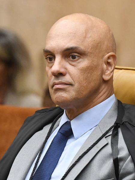 1º.mar.2023 - O ministro Alexandre de Moraes, do STF, durante sessão plenária do tribunal
