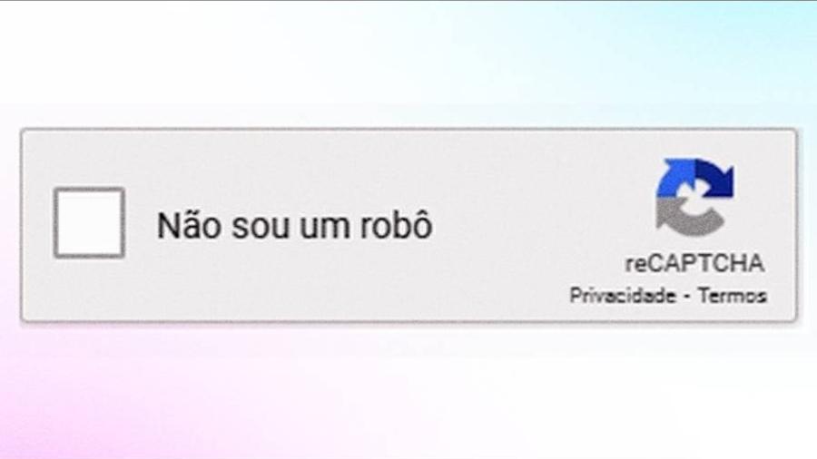 Ferramenta reCaptcha, do 'eu não sou um robô'