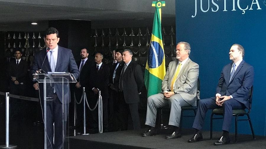 Sergio Moro em cerimônia de posse no Ministério da Justiça - Kleyton Amorim/UOL