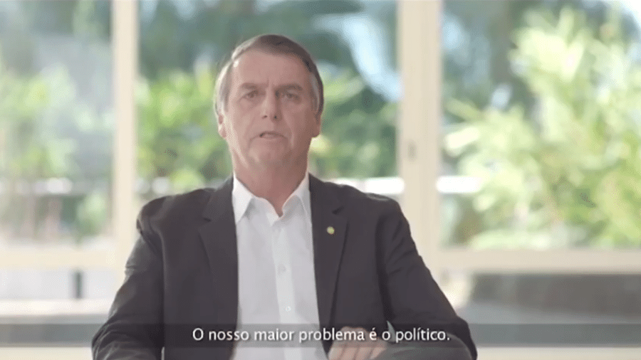 Jair Bolsonaro exalta PF e critíca ligações políticas em vídeo de campanha não veiculado - Reprodução