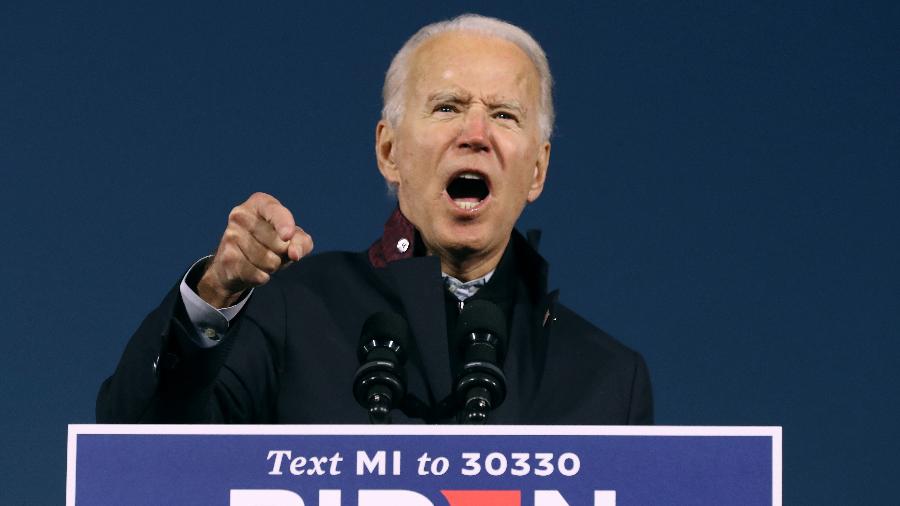 O democrata Joe Biden, candidato à presidência dos Estados Unidos e adversário de Donald Trump - Chip Somodevilla/Getty Images/AFP