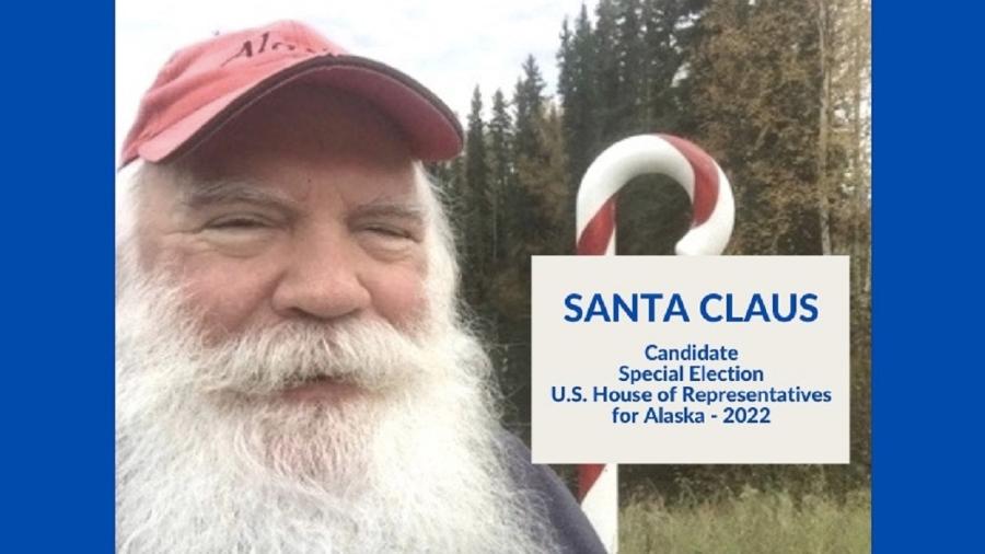 Papai Noel do Alasca quer ser candidato à Câmara dos Representantes - Reprodução/Twitter
