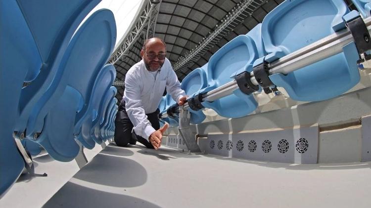 Saud Abdulaziz Abdul Ghani, criador do sistema de refrigeração dos estádios no Qatar - Divulgação/Fifa - Divulgação/Fifa