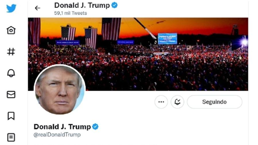 Trump teve a conta no Twitter restabelecida após quase dois anos - Reprodução/Twitter