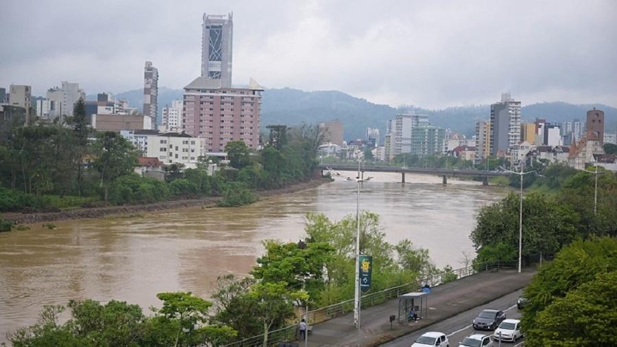 Chuvas atingem diversas regiões do estado de Santa Catarina