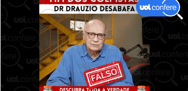 É falso que Drauzio Varella esteja recomendando emagrecedor; vídeo usa IA