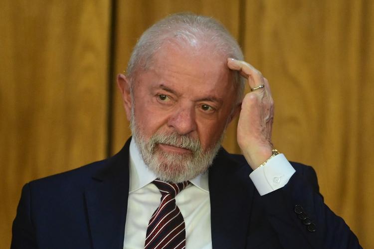 O presidente Lula durante evento no Palácio do Planalto, em Brasília O presidente Lula durante evento no Palácio do Planalto, em Brasília