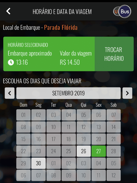 UBus permite agendar viagens em ônibus - Gabriel Francisco Ribeiro/UOL - Gabriel Francisco Ribeiro/UOL