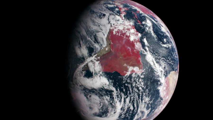 Imagem da Terra feita pela sonda Messenger - Nasa /Johns Hopkins University Applied Physics Laboratory/Carnegie Institution of Washington