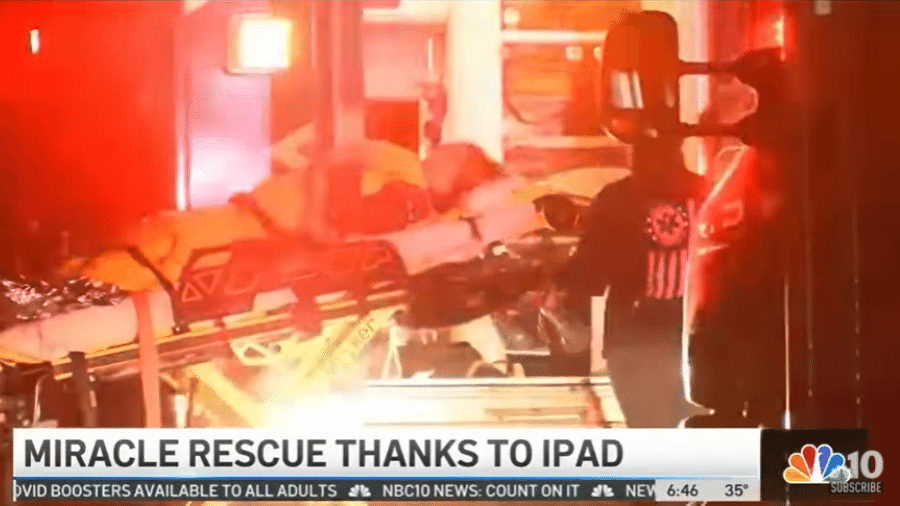 Adolescente foi resgatada horas depois que o monotor em que ela estava com o pai cair. Eles foram localizados graças ao sinal do iPad da jovem de 13 anos - Reprodução NBC