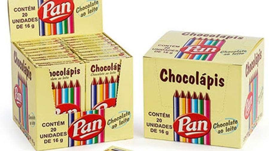 Criado no início dos anos 2000, o chocolápis foi um produto da Pan voltado para o público infantil - Divulgação