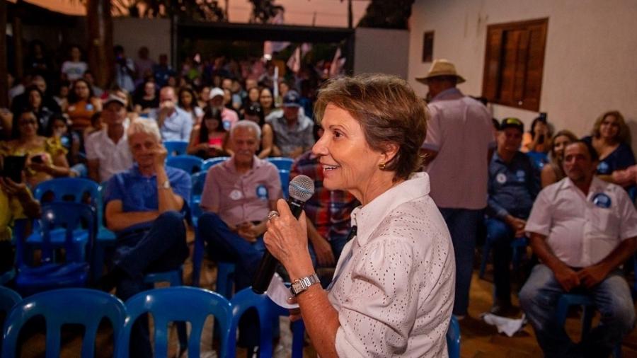 Ex-ministra Tereza Cristina em campanha - Divulgação