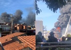 Incêndio em fábrica no ABC Paulista deixa um morto e quatro feridos - Vinicius Lima Dias/Cortesia e Reprodução de vídeo