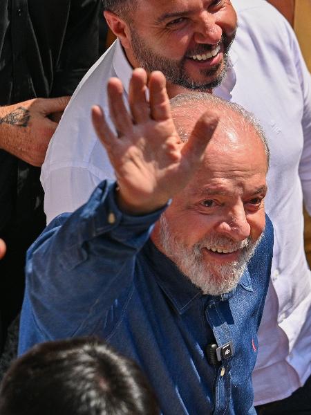 Lula em evento do feriado do Dia do Trabalhador, em São Paulo